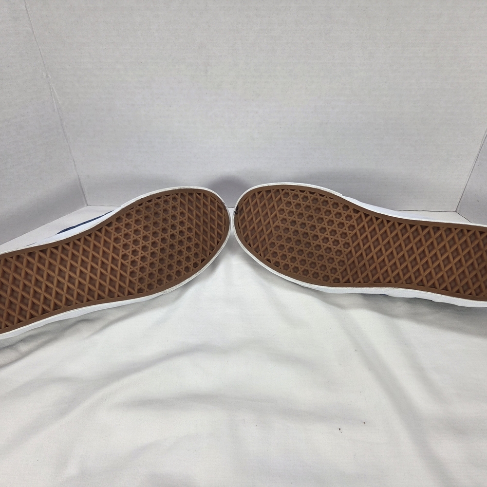 Vans Stylish Blue Patchwork Pattern Slip-On Shoes - image 5